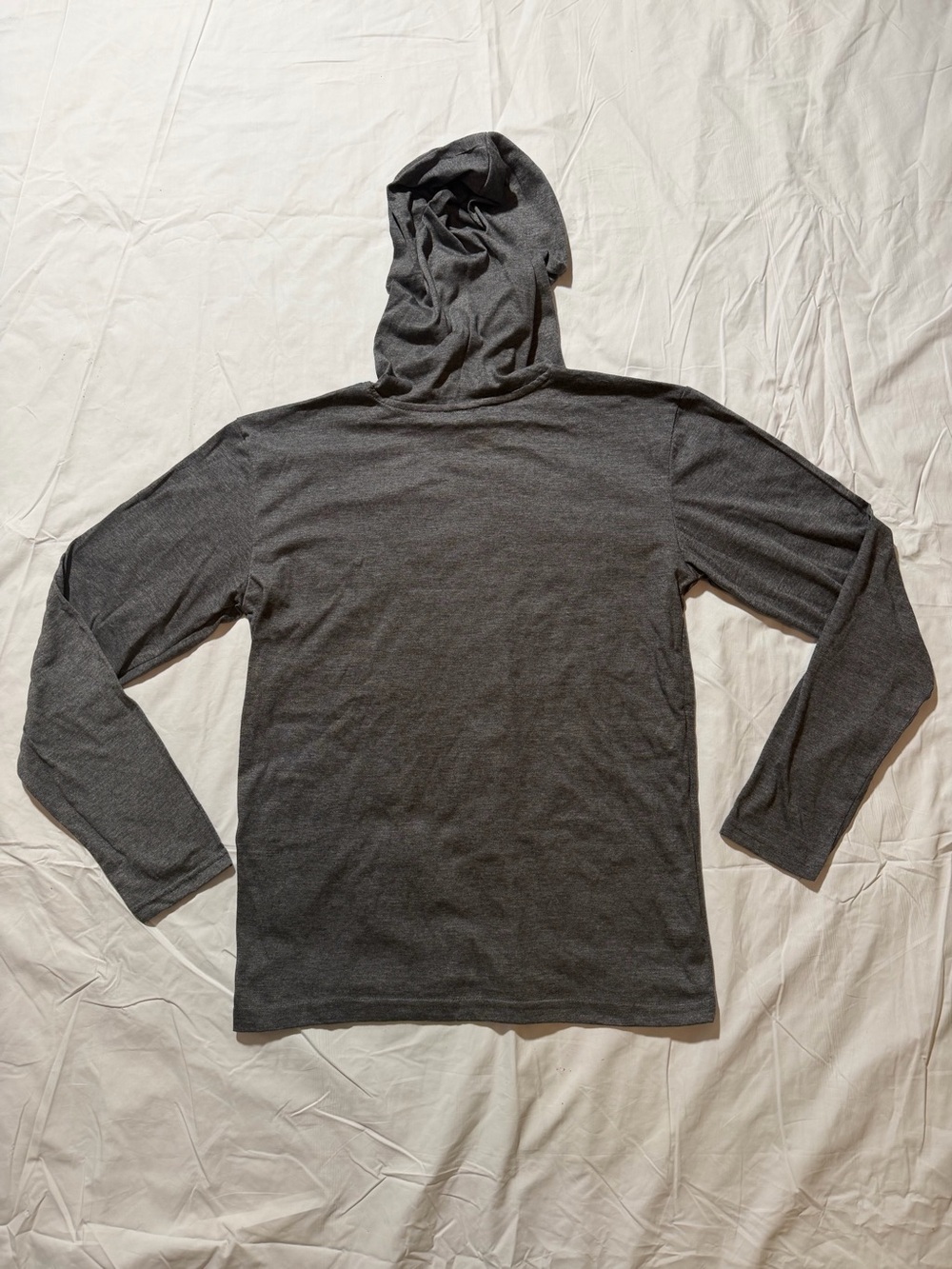 DKNY Boys Hooded Long Sleeve Logo Tee Gray XL (18/20) - Picture 5 of 5